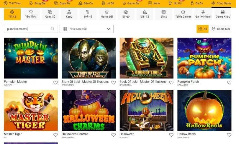 Giới thiêu tựa game đổi thưởng Pumpkin Master mới lạ